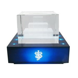 Clear Acrylic Lighted LED Wine Display